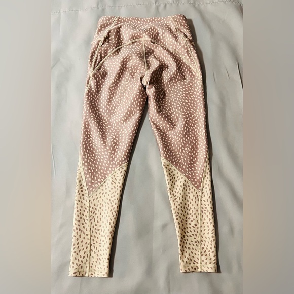 CALIA Essential High Rise Full length Leggings Mauve Confetti Dot Size M - Picture 3 of 11